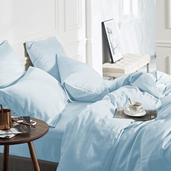 100% Bamboo Blauw 140 x 200/220 - Afbeelding 2