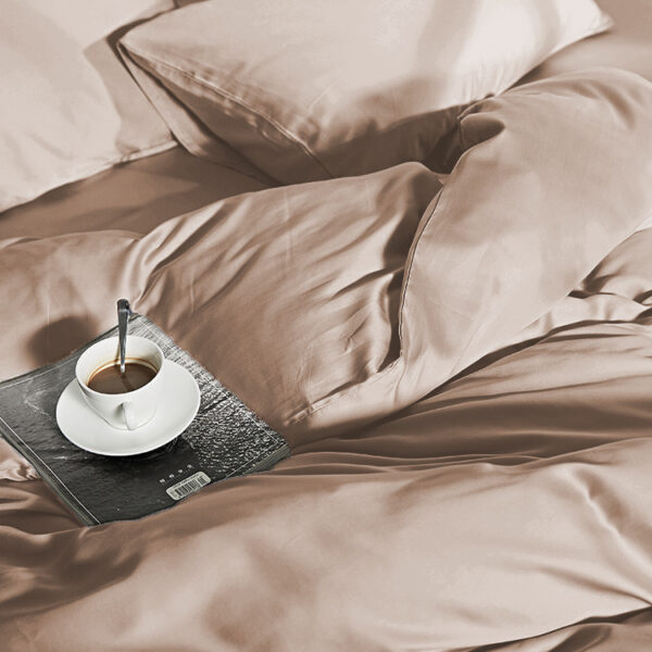 100% Bamboo Taupe 200 x 200/220 - Afbeelding 5