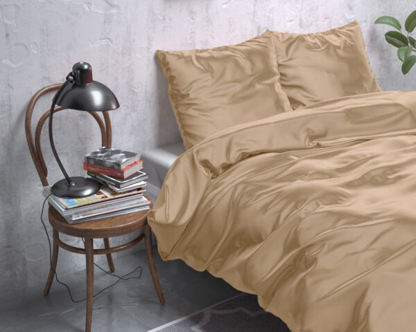 Beauty Skin Care Dekbedovertrek Taupe 140 x 220 - Afbeelding 5