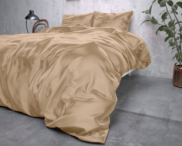 Beauty Skin Care Dekbedovertrek Taupe 140 x 220 - Afbeelding 3