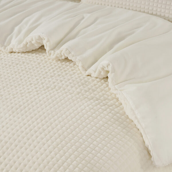 Check Teddy Beige 240 x 200/220 - Afbeelding 3