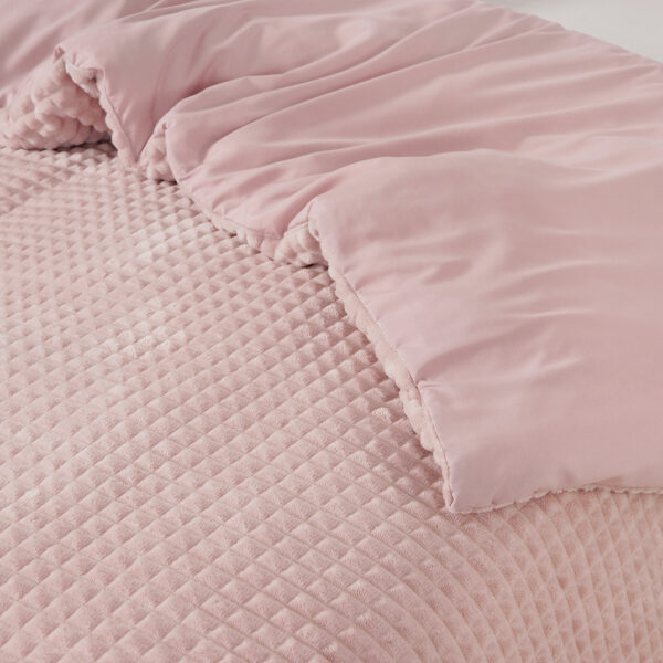 Check Teddy Roze 200 x 200/220 - Afbeelding 3