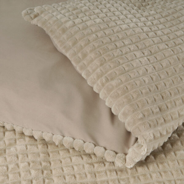 Check Teddy Taupe 240 x 200/220 - Afbeelding 4