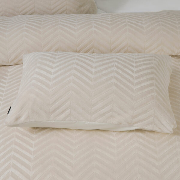 Chevron Teddy Créme 240 x 200/220 - Afbeelding 3