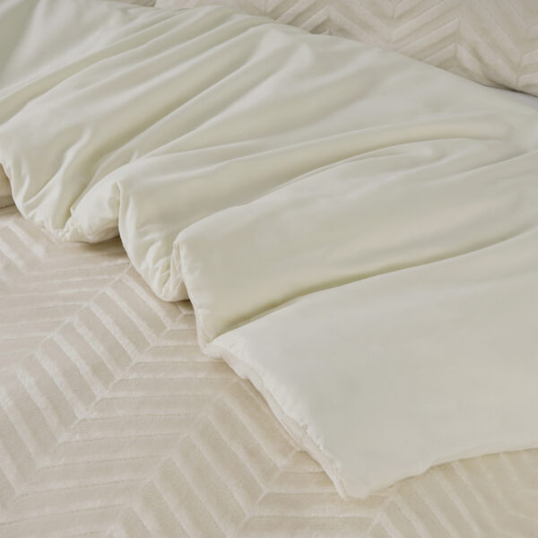 Chevron Teddy Créme 240 x 200/220 - Afbeelding 4