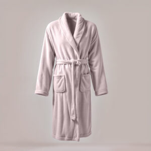 Coral fleece Badjas Poeder roze S/M