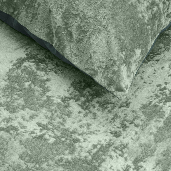 Crushed Velvet Cotton Bottle Donker Groen 200 x 220 - Afbeelding 4
