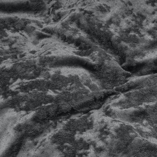 Crushed Velvet Cotton Volcanic Antraciet 140 x 220 - Afbeelding 5