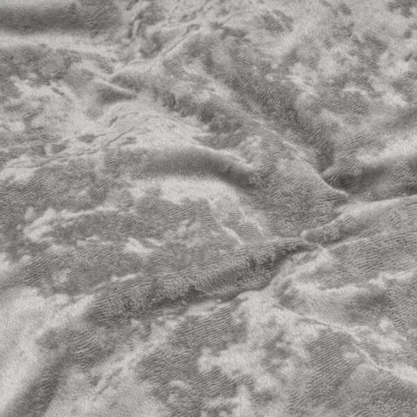 Crushed Velvet Katoen Metallic Zilver 200 x 220 - Afbeelding 4