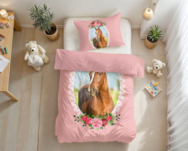 Cute Horse Roze 140 x 200/220 - Afbeelding 2