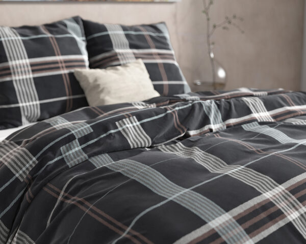 DH Flanel Bruce Taupe 200 x 220 - Afbeelding 4
