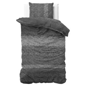 DH Flanel Gradient Knits Antraciet 140 x 220