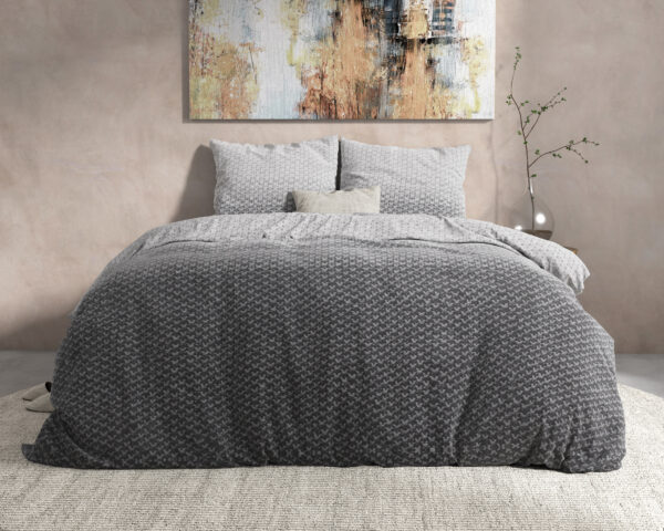 DH Flanel Tamar Grey 140 x 220 - Afbeelding 5