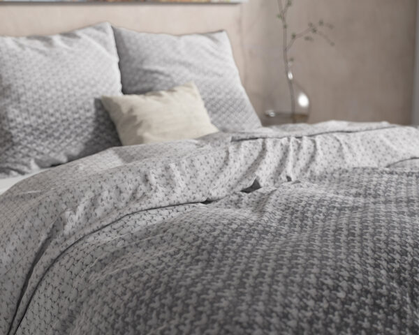 DH Flanel Tamar Grey 200 x 220 - Afbeelding 4