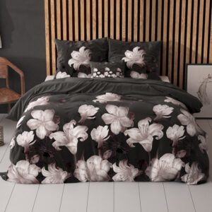 Dark Flower Zwart 200 x 220