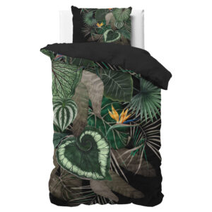 Dark leaves Groen 140 x 200/220