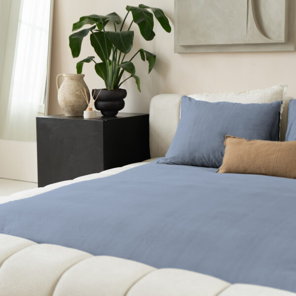 Denim Stone Washed Blauw 140 x 220 - Afbeelding 5