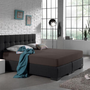 Dubbel Jersey 220 gr. Hoeslaken Deep Taupe 190/200 x 220/230