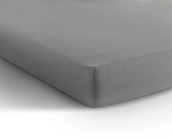 Dubbel Jersey 220 gr. Hoeslaken Grijs 160/180 x 200/220 - Afbeelding 5