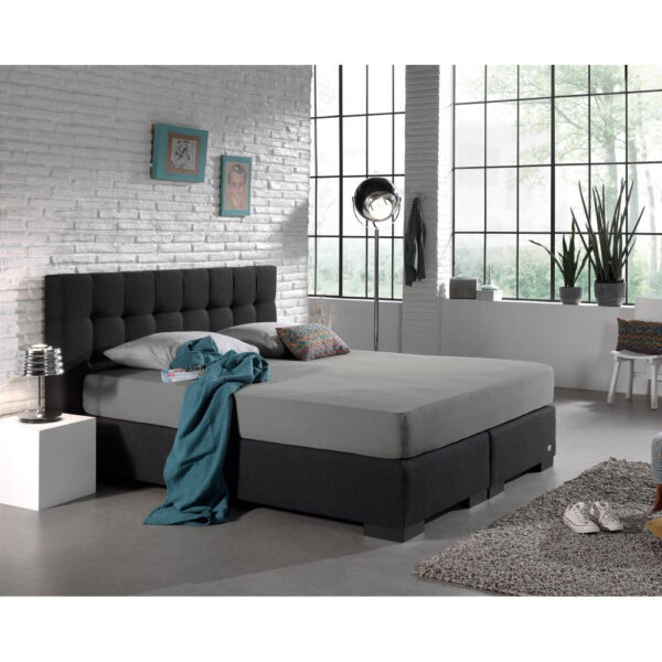 Dubbel Jersey 220 gr. Hoeslaken Grijs 80/100 x 220 - Afbeelding 2