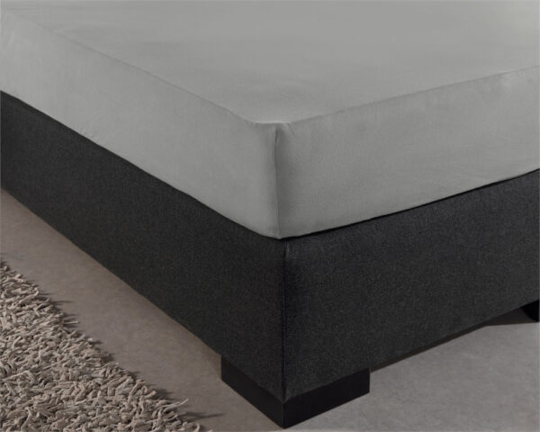 Dubbel Jersey 220 gr. Hoeslaken Grijs 80/100 x 220 - Afbeelding 5