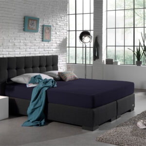 Dubbel Jersey 220 gr. Hoeslaken Navy 140 x 200/220