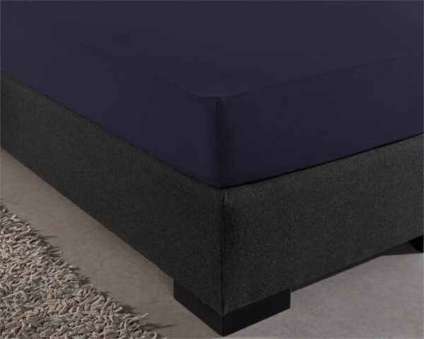 Dubbel Jersey 220 gr. Hoeslaken Navy 140 x 200/220 - Afbeelding 5