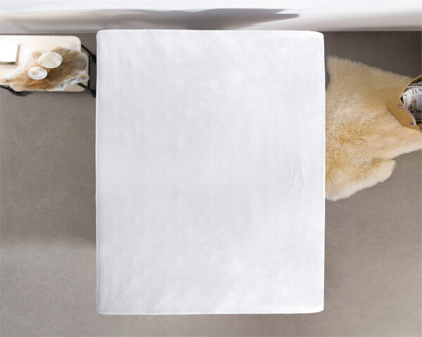 Dubbel Jersey 220 gr. Hoeslaken Wit 80/100 x 220 - Afbeelding 4