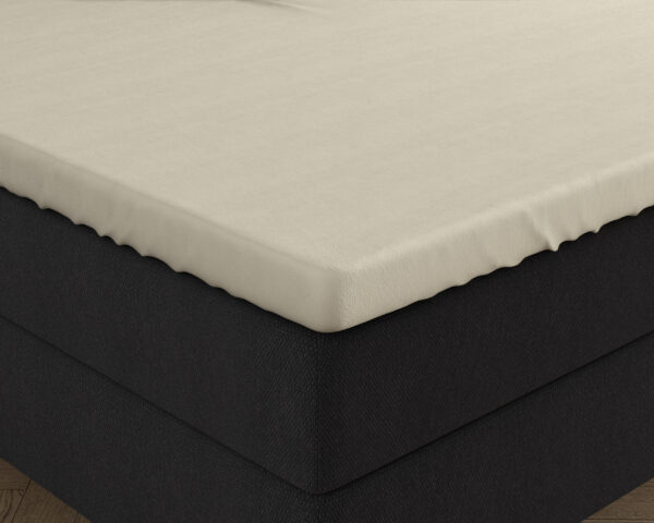 Dubbel Jersey 220 gr. Splittopper Hoeslaken Creme 180 x 200/220 - Afbeelding 5