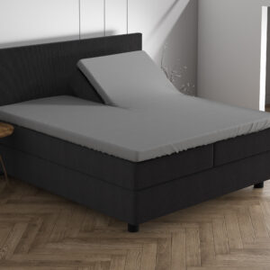 Dubbel Jersey 220 gr. Splittopper Hoeslaken Grijs 180 x 200/220