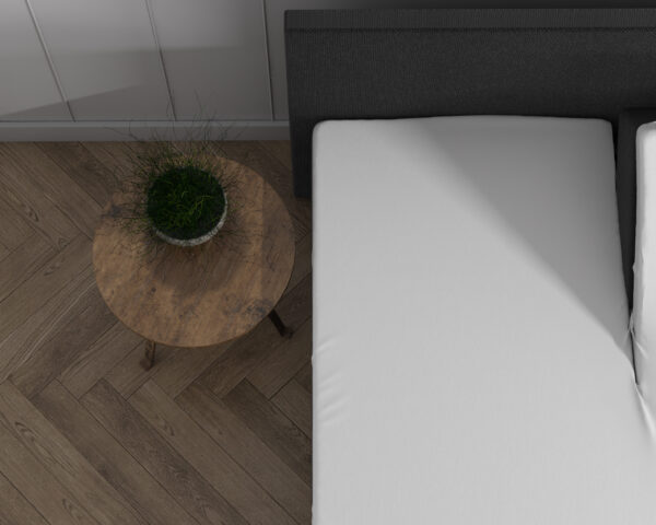 Dubbel Jersey 220 gr. Splittopper Hoeslaken Wit 180 x 200/220 - Afbeelding 5