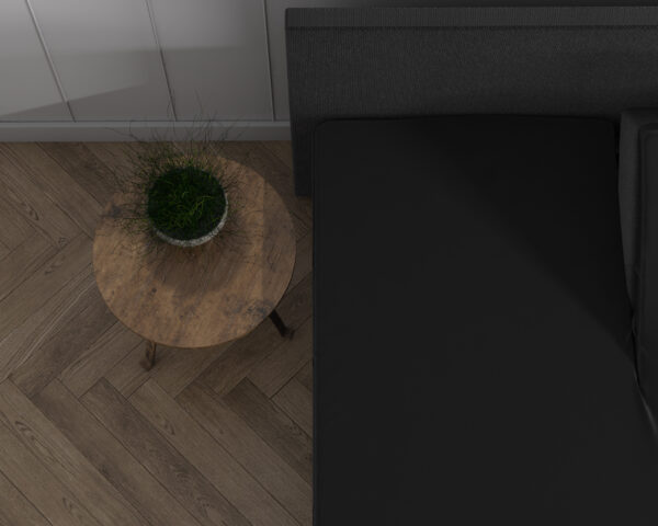 Dubbel Jersey 220 gr. Splittopper Hoeslaken Zwart 180 x 200/220 - Afbeelding 5