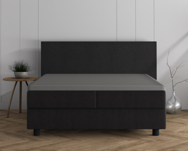 Dubbel Jersey 220 gr. Topper Hoeslaken Grijs 160/180 x 200/220 - Afbeelding 3