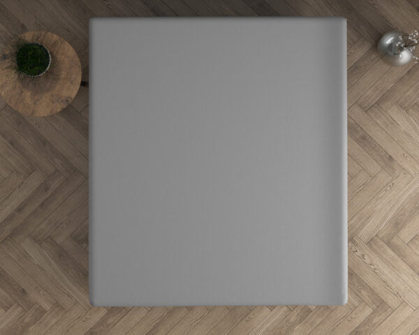 Dubbel Jersey 220 gr. Topper Hoeslaken Grijs 160/180 x 200/220 - Afbeelding 4