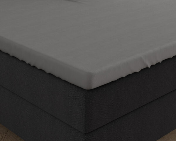 Dubbel Jersey 220 gr. Topper Hoeslaken Grijs 160/180 x 200/220 - Afbeelding 5