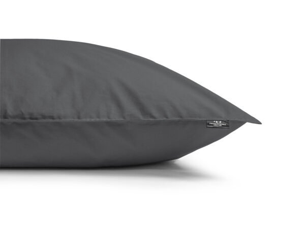 Egyptisch Katoen Uni Dekbedovertrek Antraciet 140 x 200/260 - Afbeelding 4