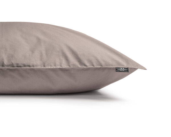 Egyptisch Katoen Uni Dekbedovertrek Taupe 140 x 200/260 - Afbeelding 4