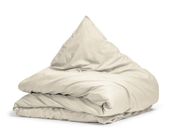 Egyptisch Katoen Uni Dekbedovertrek Zand 140 x 200/260 - Afbeelding 5