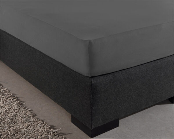 Enkel Jersey 135 gr. Hoeslaken Antraciet 140 x 200 - Afbeelding 3