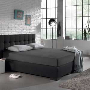 Enkel Jersey 135 gr. Hoeslaken Antraciet 80/100 x 200