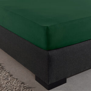 Enkel Jersey 135 gr. Hoeslaken Botanisch Groen 190/200 x 200/220