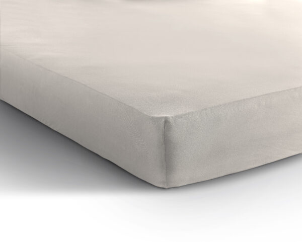 Enkel Jersey 135 gr. Hoeslaken Creme 160/180 x 200 - Afbeelding 5