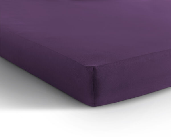 Enkel Jersey 135 gr. Hoeslaken Paars 140 x 200 - Afbeelding 5