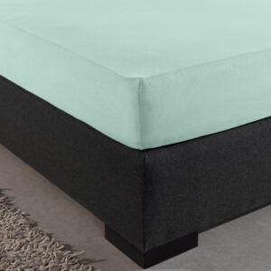 Enkel Jersey 135 gr. Hoeslaken Pastel Blauw 160/180 x 200
