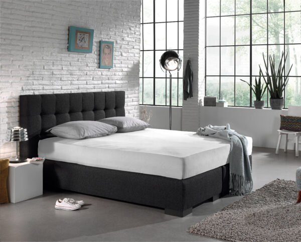 Enkel Jersey 135 gr. Hoeslaken Wit 160/180 x 200 - Afbeelding 2