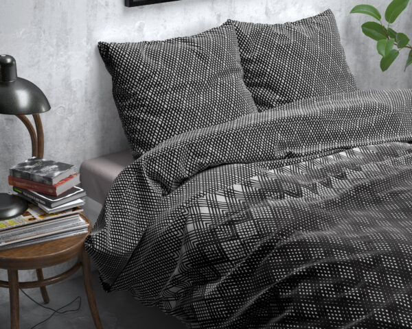 Flanel Cheng Antraciet 140 x 200/220 - Afbeelding 3