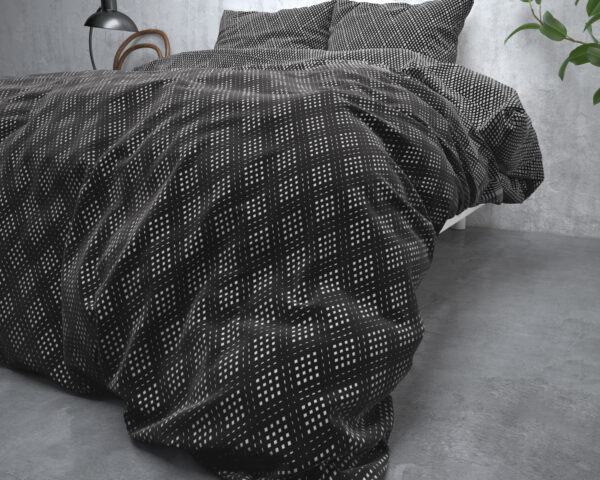 Flanel Cheng Antraciet 140 x 200/220 - Afbeelding 4
