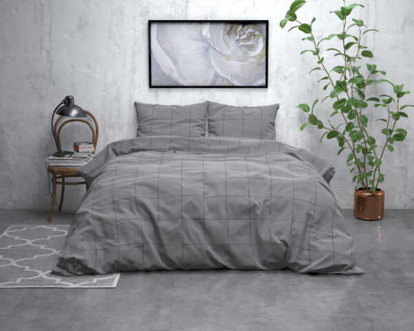 Flanel Deep check Grijs 240 x 200/220 - Afbeelding 5