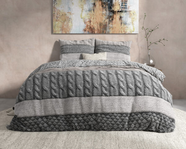Flanel Elin Taupe 240 x 220 - Afbeelding 5