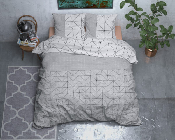 Flanel Gino Grijs 240 x 200/220 - Afbeelding 2